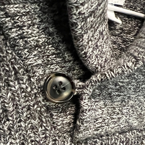 Old Navy Heather Gray shawl neck Colton blend unisex sweater - Picture 4 of 7